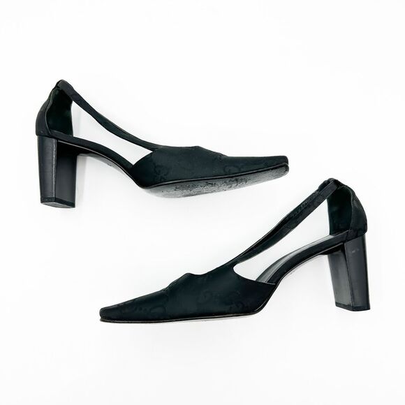 Gucci GG Supreme Square Toe Pumps Heels EU 38.5 US 8.5 - Picture 6 of 12